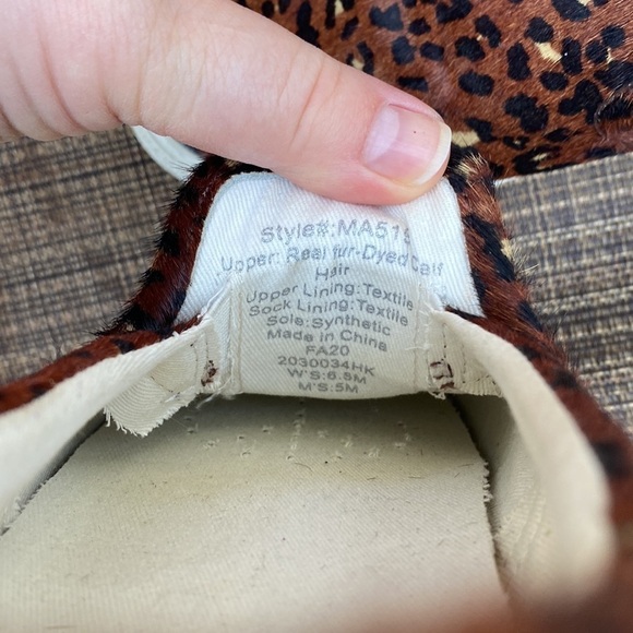 MADEWELL CALF HAIR SLIP ON SNEAKERS SIZE 6.5 WOMEN - Picture 5 of 9